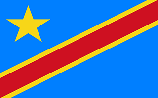 National Flag Democratic Republic of the Congo